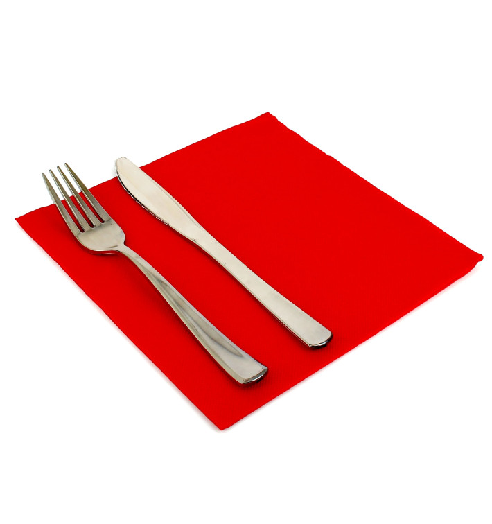 Paper Napkin Double Point Red 40x40cm Paper Napkin Double Point Red 40x40cm