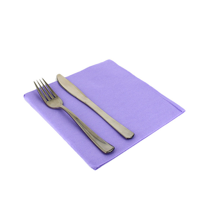 Paper Napkin Double Point Lilac 40x40cm Paper Napkin Double Point Lilac 40x40cm