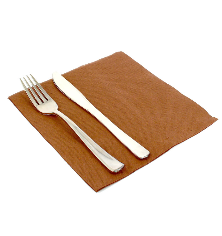 Paper Napkin Double Point Brown 40x40cm Paper Napkin Double Point Brown 40x40cm