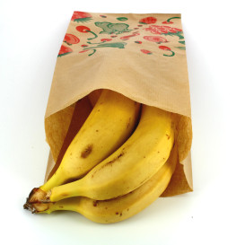 Paper Food Bag Fruit Design 14+7x28cm (1000 Units)
