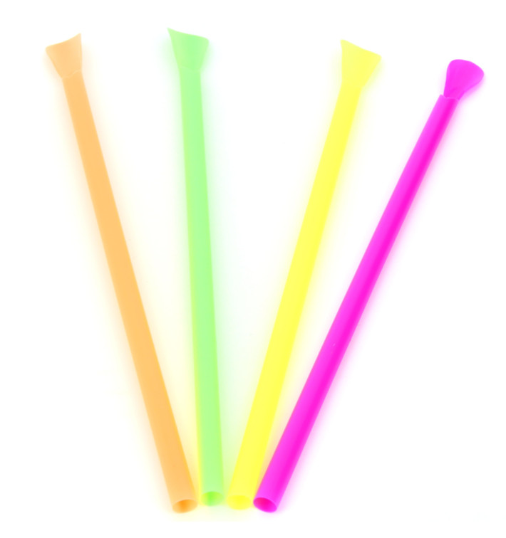 Plastic Straw Straight PS Spoon 4 colors Ø0,6cm 20cm Plastic Straw Straight PS Spoon 4 colors Ø0,6cm 20cm