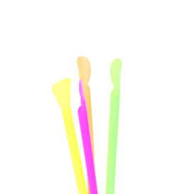 Plastic Straw Straight PS Spoon 4 colors Ø0,6cm 20cm (10000 Units)