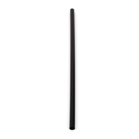 Plastic Straw for Cocktail or Mojito PS Straight Black Ø0,6cm 13cm (500 Units) 